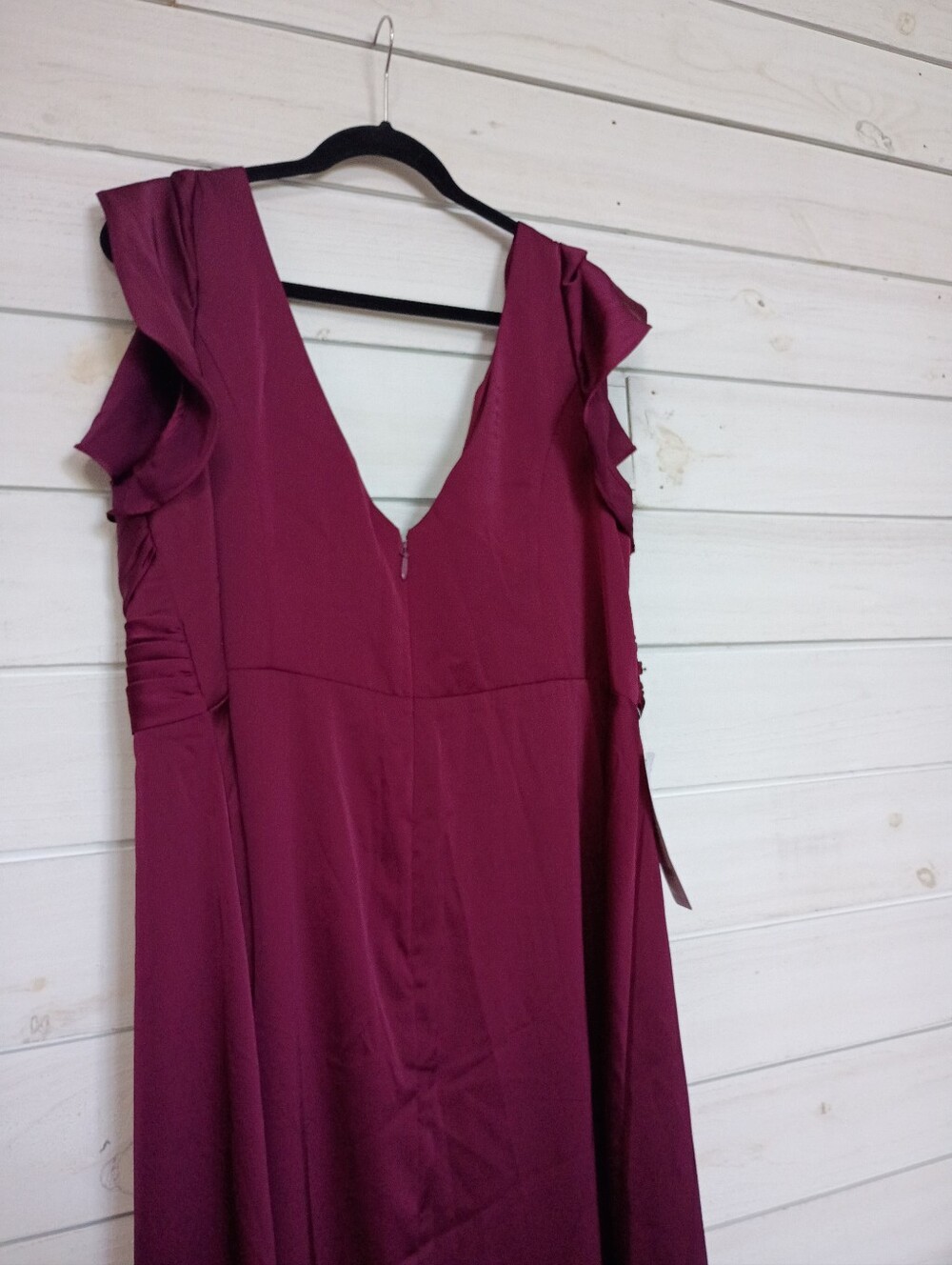 Azazie Omari Bridesmaids Dress in Cabernet - A22 - NWT - Picture 9 of 12